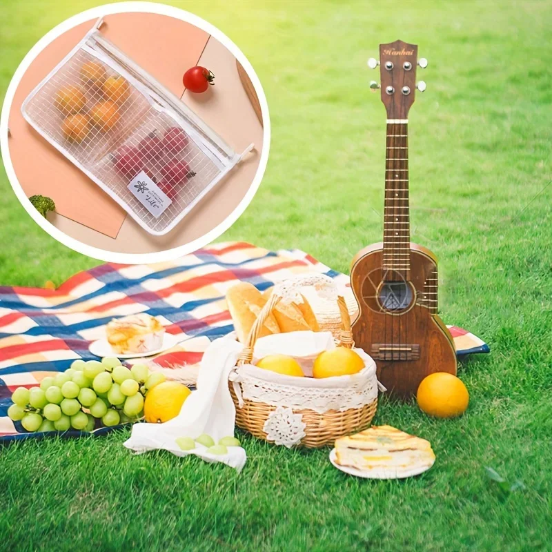 1 szt. Wisząca torba do przechowywania w lodówce siatkowa wisząca tkanina stylu łazienki worek na przyprawy