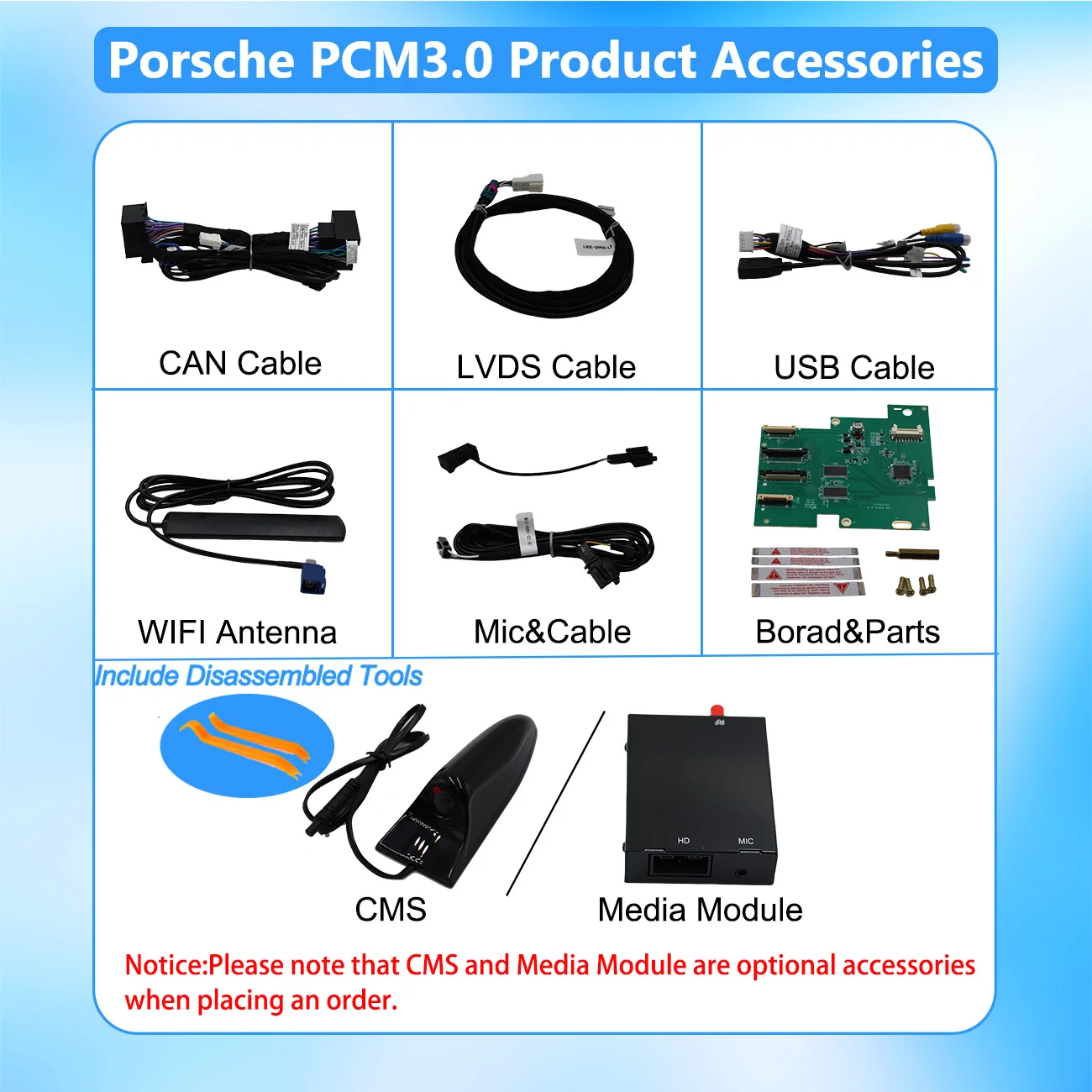 Беспроводной CarPlay для Porsche Boxster Cayman Cayenne 911 PCM3.0 2008-2015 с Android Auto Mirror Link CMS YT NF (art.: 3920d3530f9cc) - 3920d3530f9cc