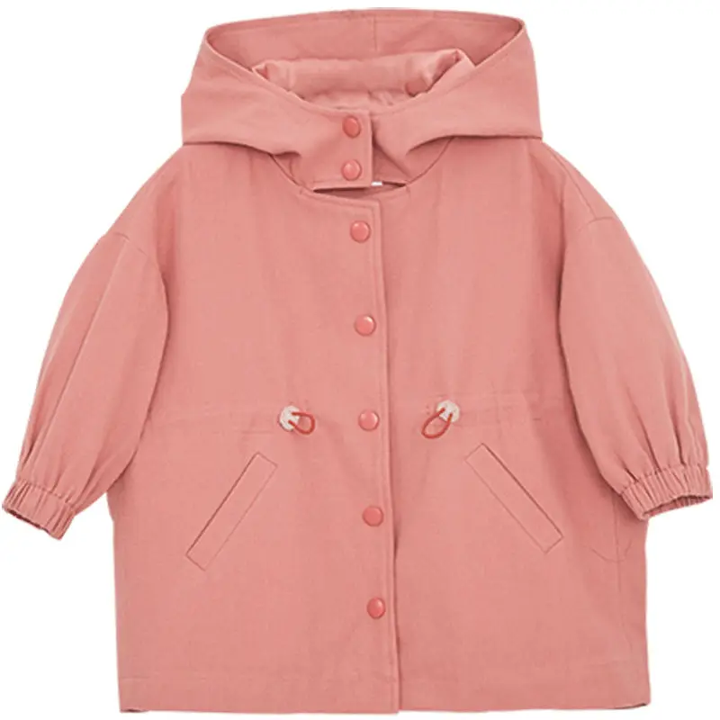 

Демисезонное однобортное плотное пальто для девочек, на возраст 2-6 лет