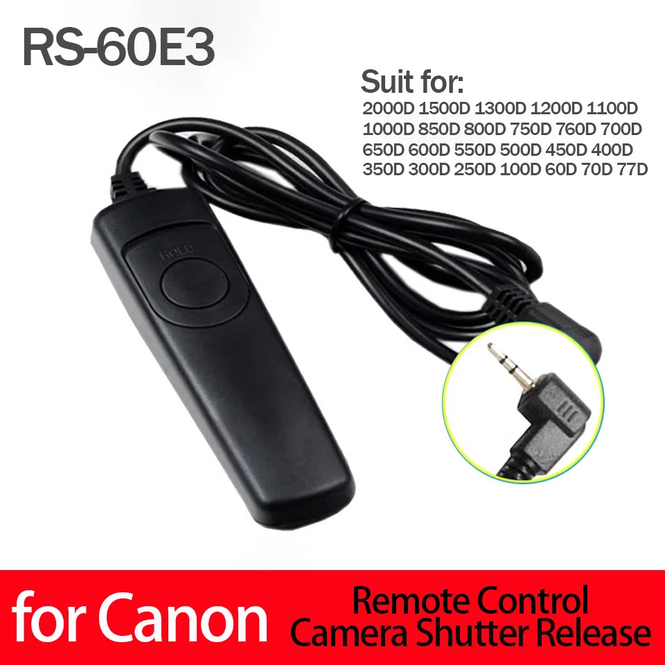RS-60E3 Спуск затвора с дистанционным управлением для Canon R RP R6 R6II R7 R8 R10 R100 M5 M6 Mark II G10 G11