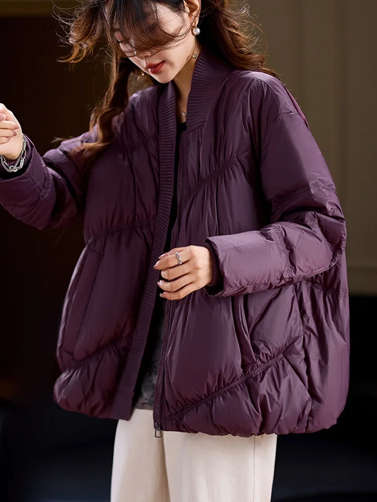 Модный утолщенный пуховик из простого дерева в стиле пэчворк женский зимний