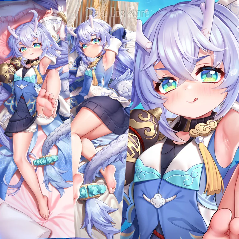 Аниме Honkai: Star Rail Bailu сексуальный косплей дакимакура 2 способа движущийся