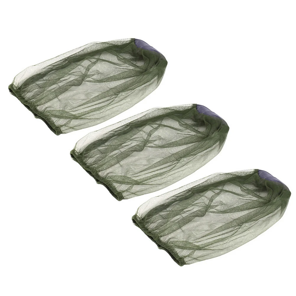 

3 Pcs Mosquito Head Net Cap Neck Mask Outdoor Mosuito Travel