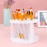 white makeup brush storage box acrylic pen holder lipstick holder multifunctional desktop plastic makeup brushes holder storage