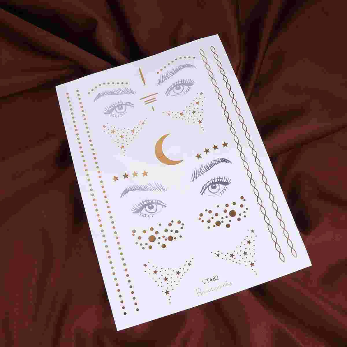 

2 Sheets Stickers Stamping Stickers Sticker for Girl Lady