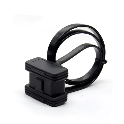 16-контактный 30 см/60 см OBD2 удлинительный кабель-адаптер плоский + тонкий как лапша OBDII разъем «папа-мама» с переключателем ВКЛ/ВЫКЛ