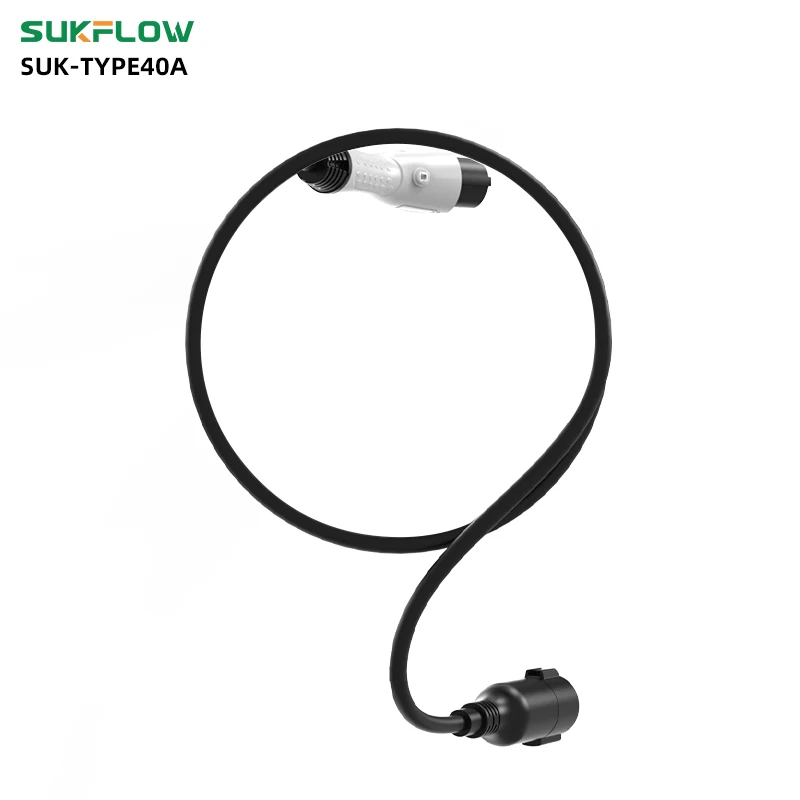 Sukflow Тип 1 стандартный зарядный удлинитель США 40 А уличный водонепроницаемый