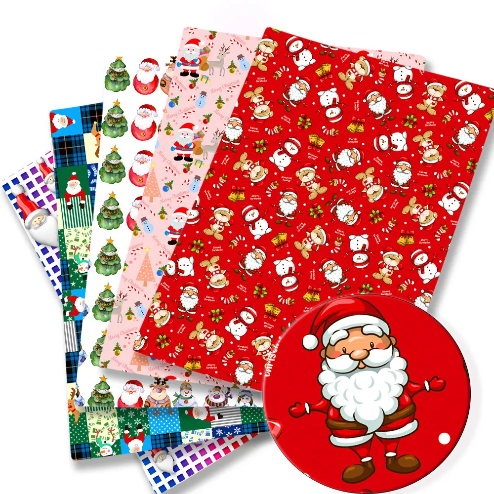 

Christmas Cartoon Fabric Hot DIY140*50cm Handmade Sewing Patchwork Quilting Baby Dress Home Sheet Printed Fabric Fabric Sewing