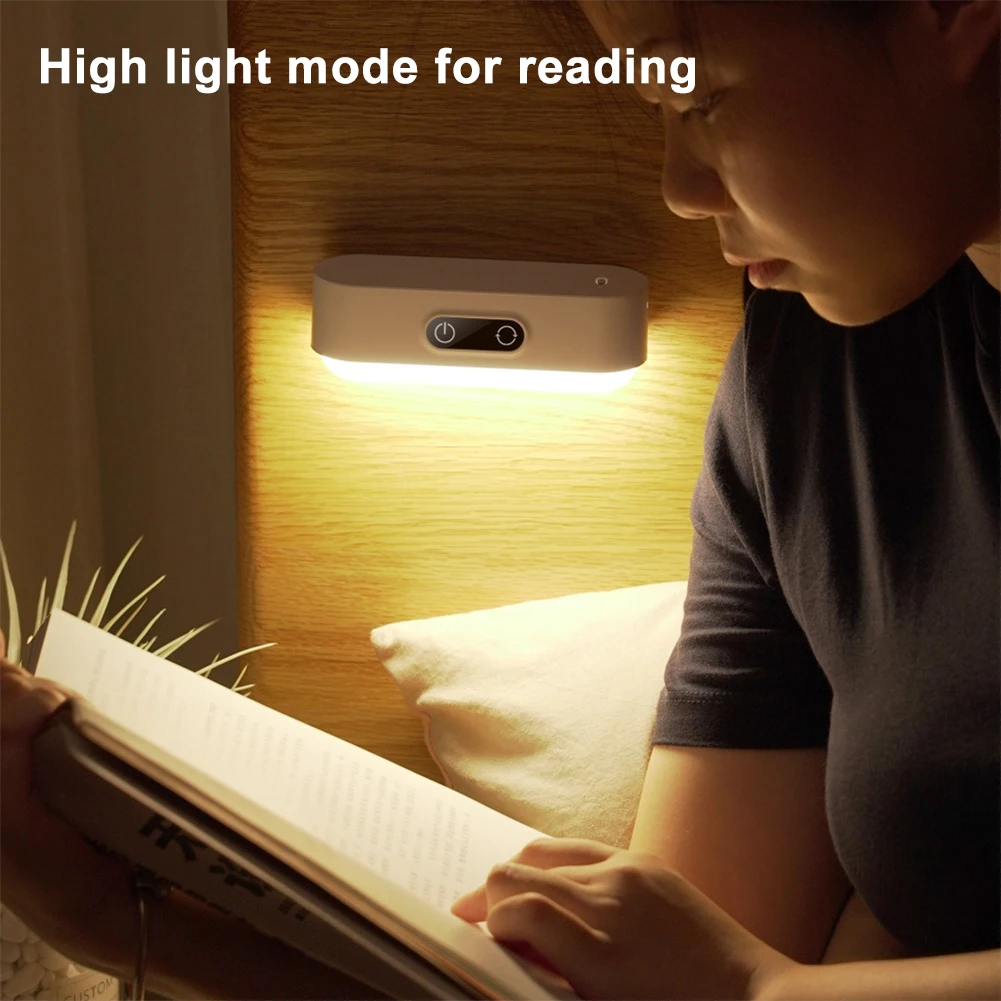 

3W 5 Color Dimmable Night Light Rechargeable Touch Reading Tap Light Stick On Lights For Closet Cabinet Bedroom 2700K-6500K