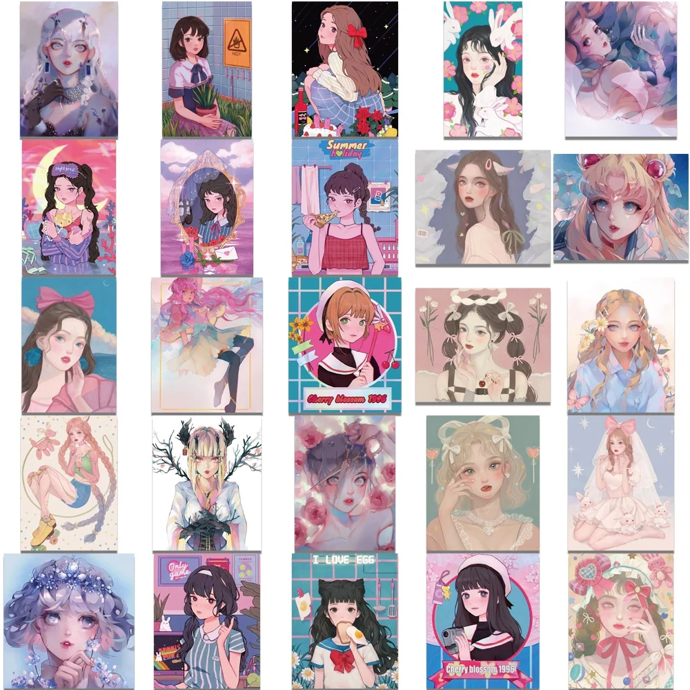 50 шт. декоративные наклейки для ноутбука и чемодана