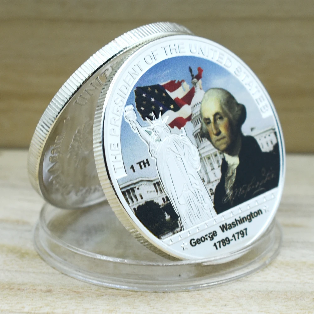 

Us President Coin Sliver Coins Leader of The Free Land Coin Old Coins Patriotism Coins Souvenirs 45 Styles Coins Custom Gift