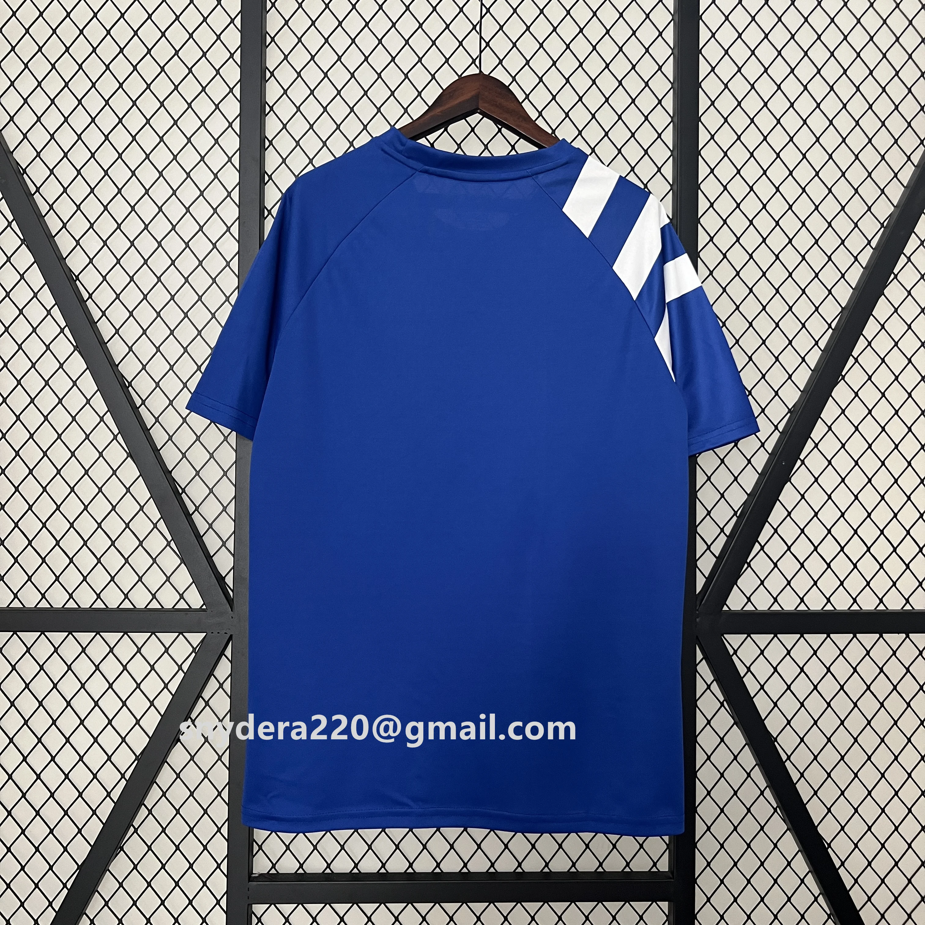 Ретро 1992/93 Zaragoza Pre-Match Синяя быстросохнущая одежда Тренировочные рубашки CF