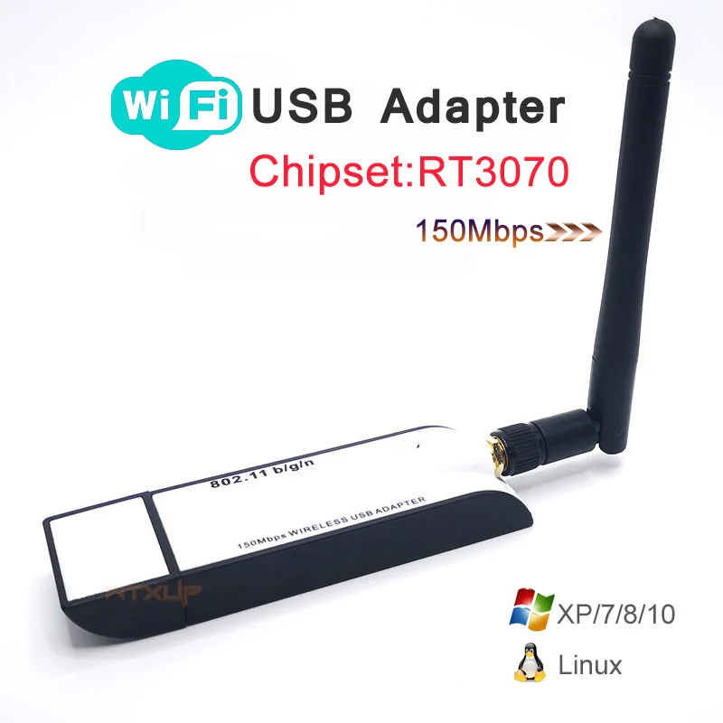 RT3070 150 Мбит/с 802.11N Мини беспроводной Nano USB WiFi адаптер WiFi ключ для Windows CE5.0/CE6.0/7/8/10