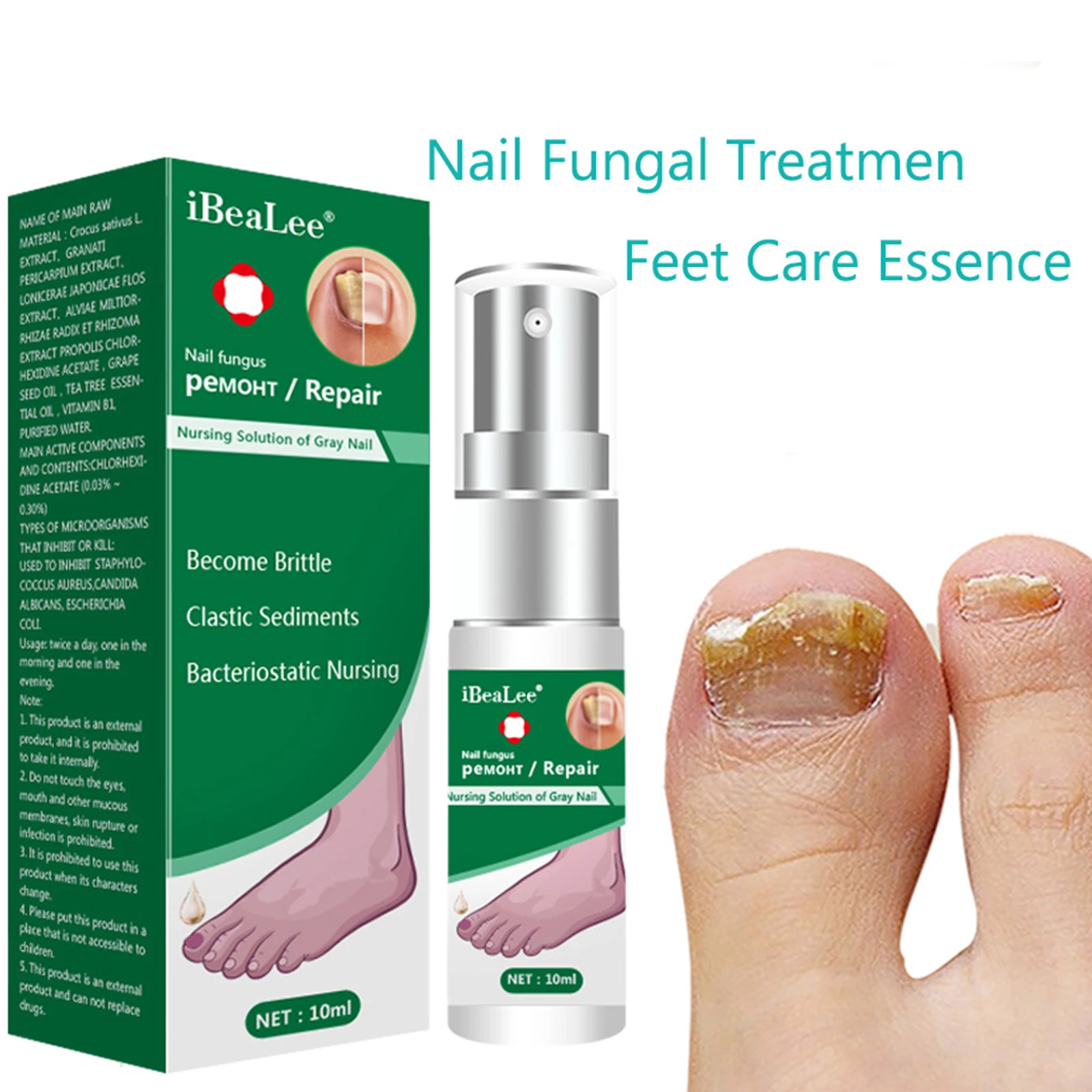 

Nail Repair Essence Fungal Nail Treatment Serum Removal Onychomycosis Paronychia Anti Fungus Infection Toe Nail Nourishing Care