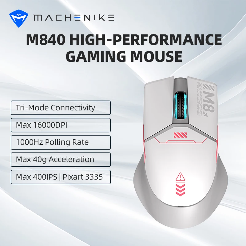 Игровая мышь Machenike M810 840, Ультралегкая, до ИК, IPS RGB, беспроводная проводная мышь для ПК, ноутбука, геймера Игровая мышь Machenike M810 840, Ультралегкая, до ИК, IPS RGB, беспроводная проводная мышь для ПК, ноутбука, геймера