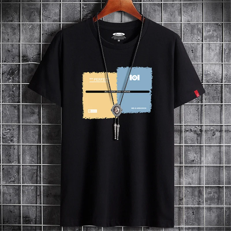 

T Shirt for Men Men's Clothing Y2k Tshirt Summer Graphic T-shirts Short-Sleeve Tee Men Gym T-shirt Comfortable Daily Men T-shirt
