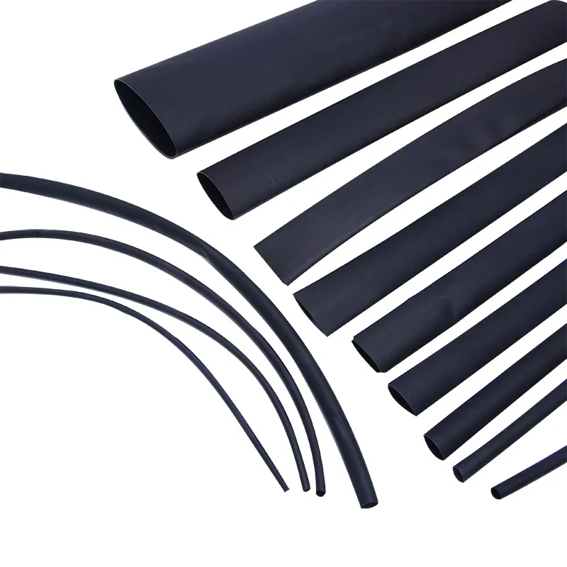 

Черная термоусадочная трубка 2:1, полиолефиновая, 10 м