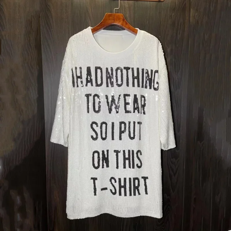 Женская футболка с коротким рукавом и круглым вырезом свободного покроя