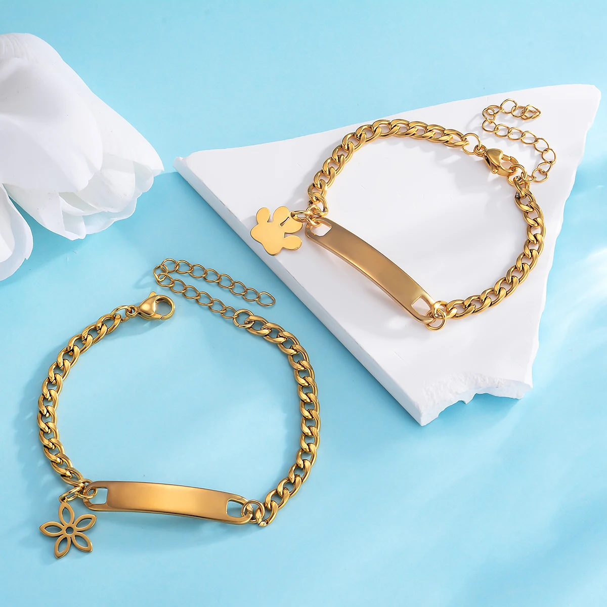 Индивидуальный индивидуальный браслет с именем и идентификатором