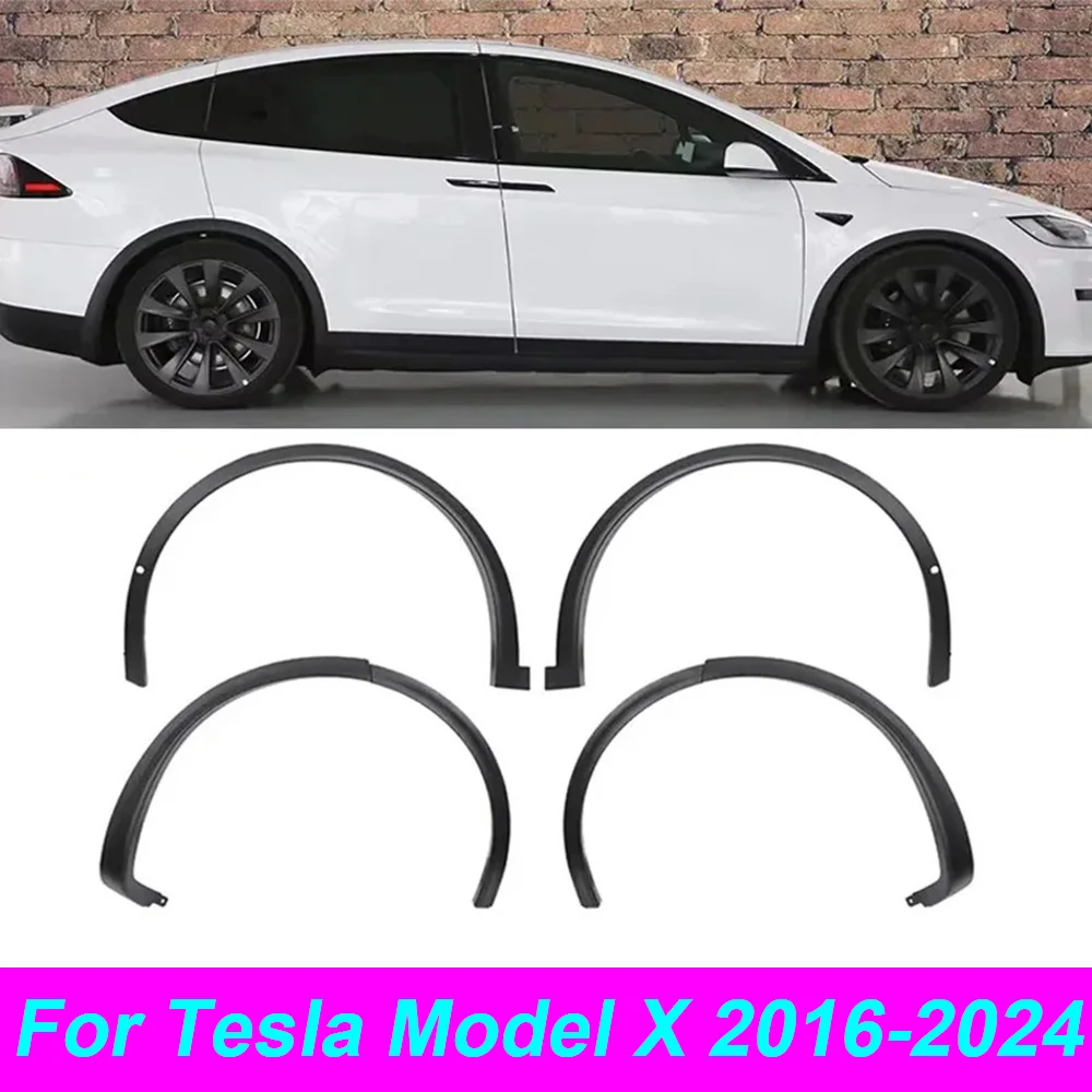 Фото 1 шт. для Tesla Model X 2016-2024: Брызговик, защита от брызг, накладка на колесную арку, молдинг крыла, внешние аксессуары №3