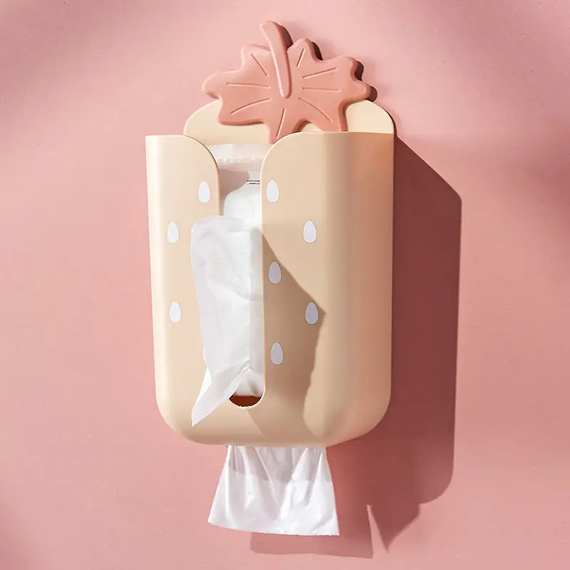 

Lovely Fruit Shaped Tissue Boxes Wall Mounted Non Perforated Napkin Holder Kitchen Bathroom Accessories Storage Box