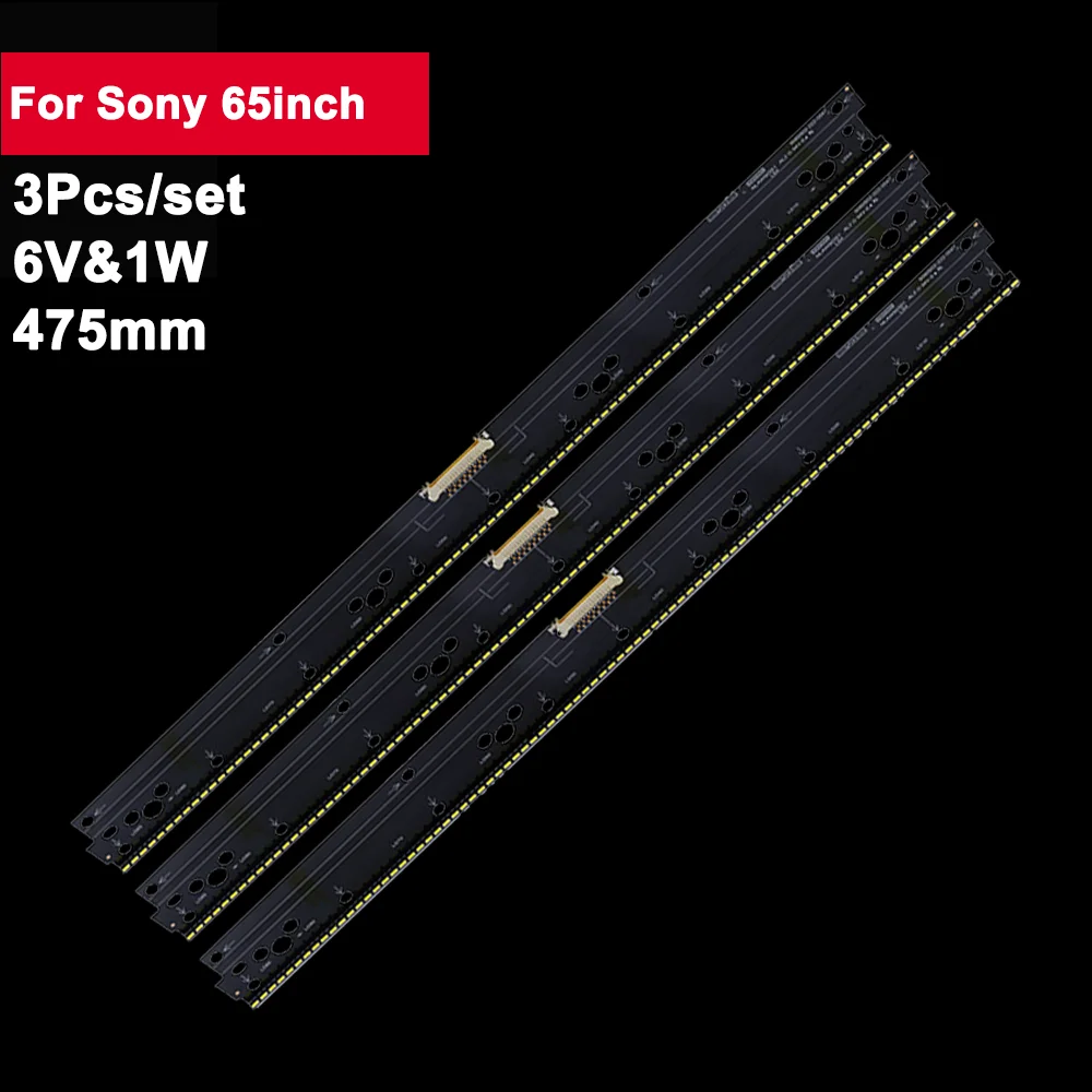 3PCS LED Backlight Strip For Sony 65" TV NLAW50351 KD-65X900