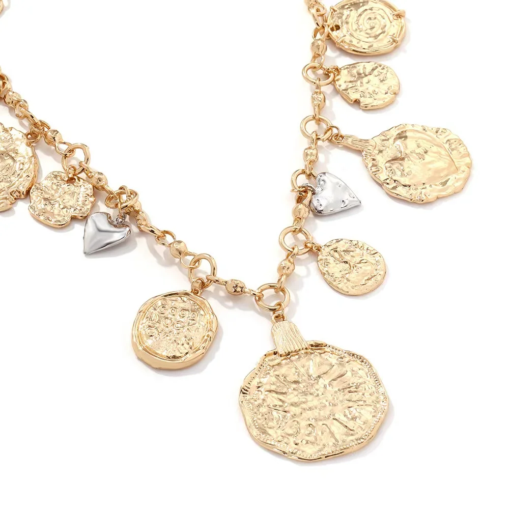 Роскошное ретро ожерелье с подвеской в виде значка неправильной формы форме