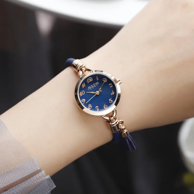 Julius Ladies Watch Strap Authentic Fashion Waterproof Delicate Female Table Restoring Ancient Watch Bling Quartz Crystals gift enlarge