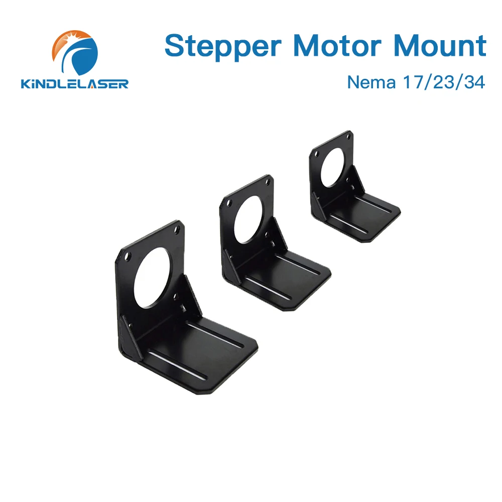 Kindtelaser-Base de Motor para NEMA17, NEMA23, NEMA34, soporte de montaje de asiento fijo de aluminio