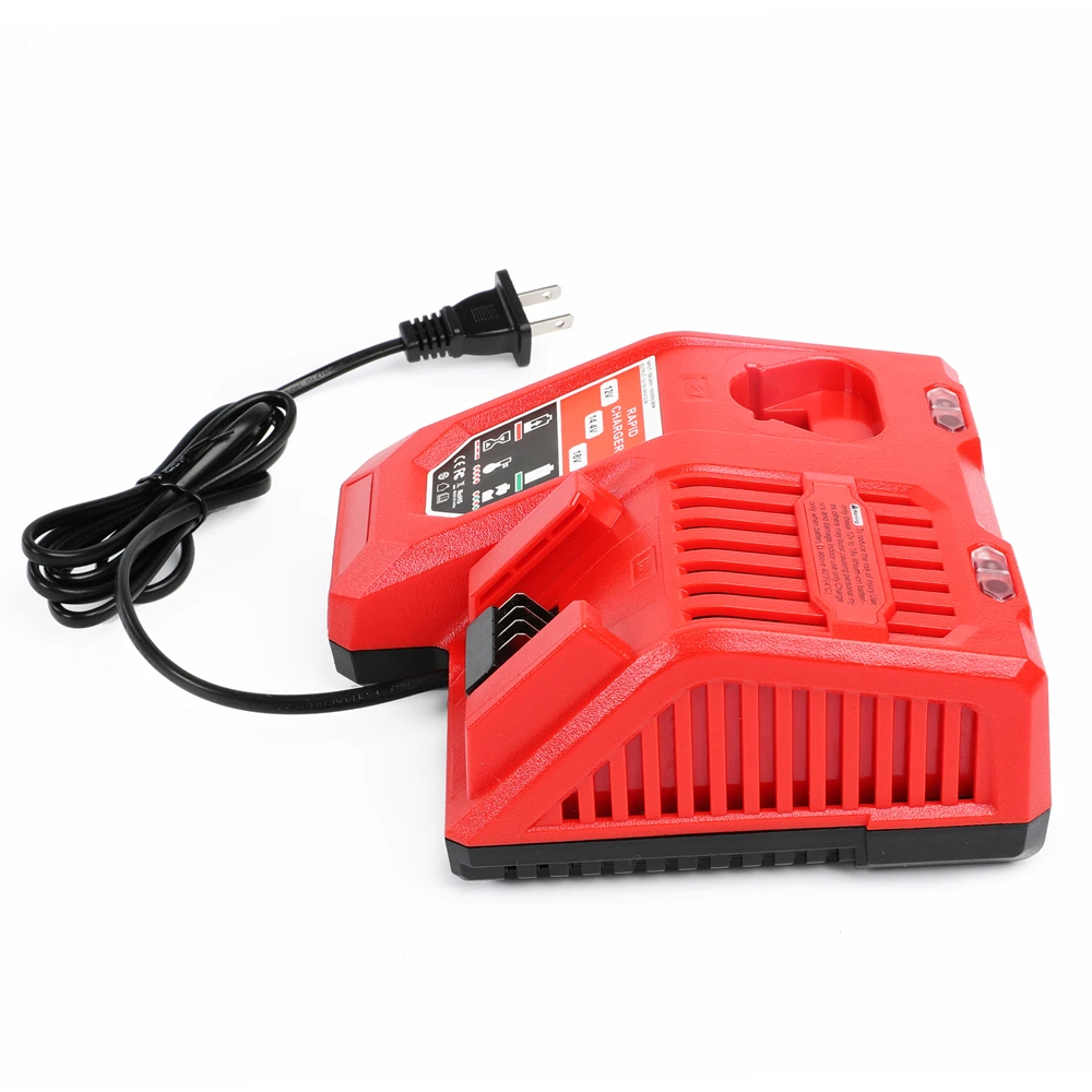 

Factory New 3.0 Amps Rapid Charger for Milwaukee M12 M18 12V 14.4V 18V Lithium Battery for 48-59-1812 48-59-1808