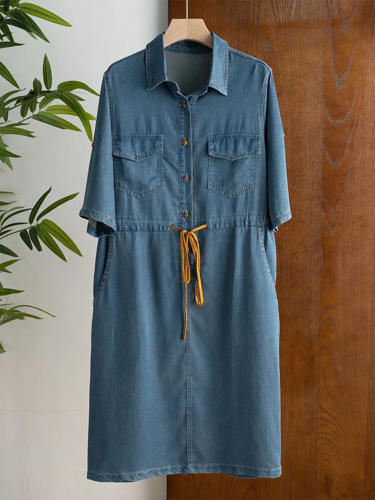 

Новое весеннее платье, цветная Марля с поясом, свежий и прочный, простой и натуральный, очень красочная повседневная одежда