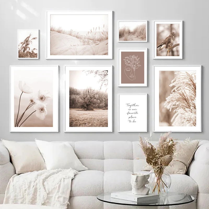 Цветочный пейзаж картина для дома настенная Картина на холсте современные