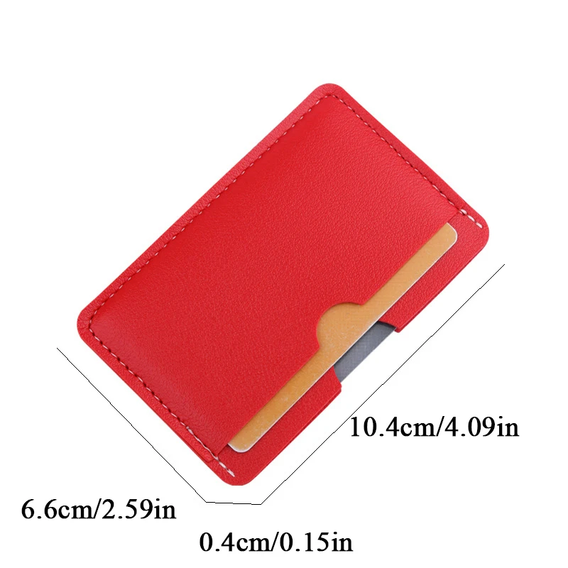 1 Pc Pu Leather ID Card Holder Candy Color Bank Credit Card Box Multi Slot Slim Card Case Wallet Women Men Business Card Cover