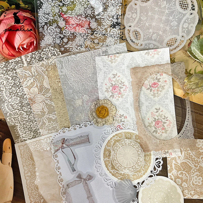 Panalisacraft винтажные тисненые кружевные бумажные детали для скрапбукинга бумажный