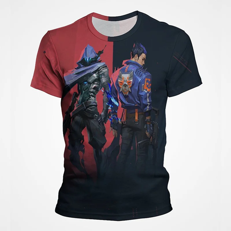 

New Game Valorant T Shirt Men Women Summer Fashion 3D Printed T-shirt Casual Short Sleeve Cool Streetwear Tops Tee Clothes