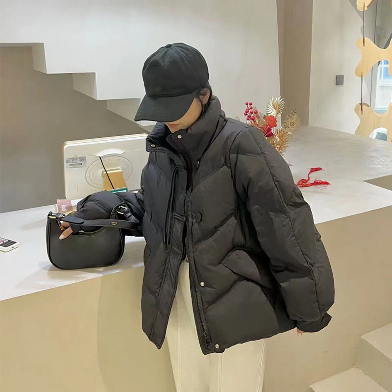 DEODAR Winter Women Down Jacket Ladies Short 90% White Duckdown Casual Coats Female Polyester Fabric Loose Fashion Warm Parka