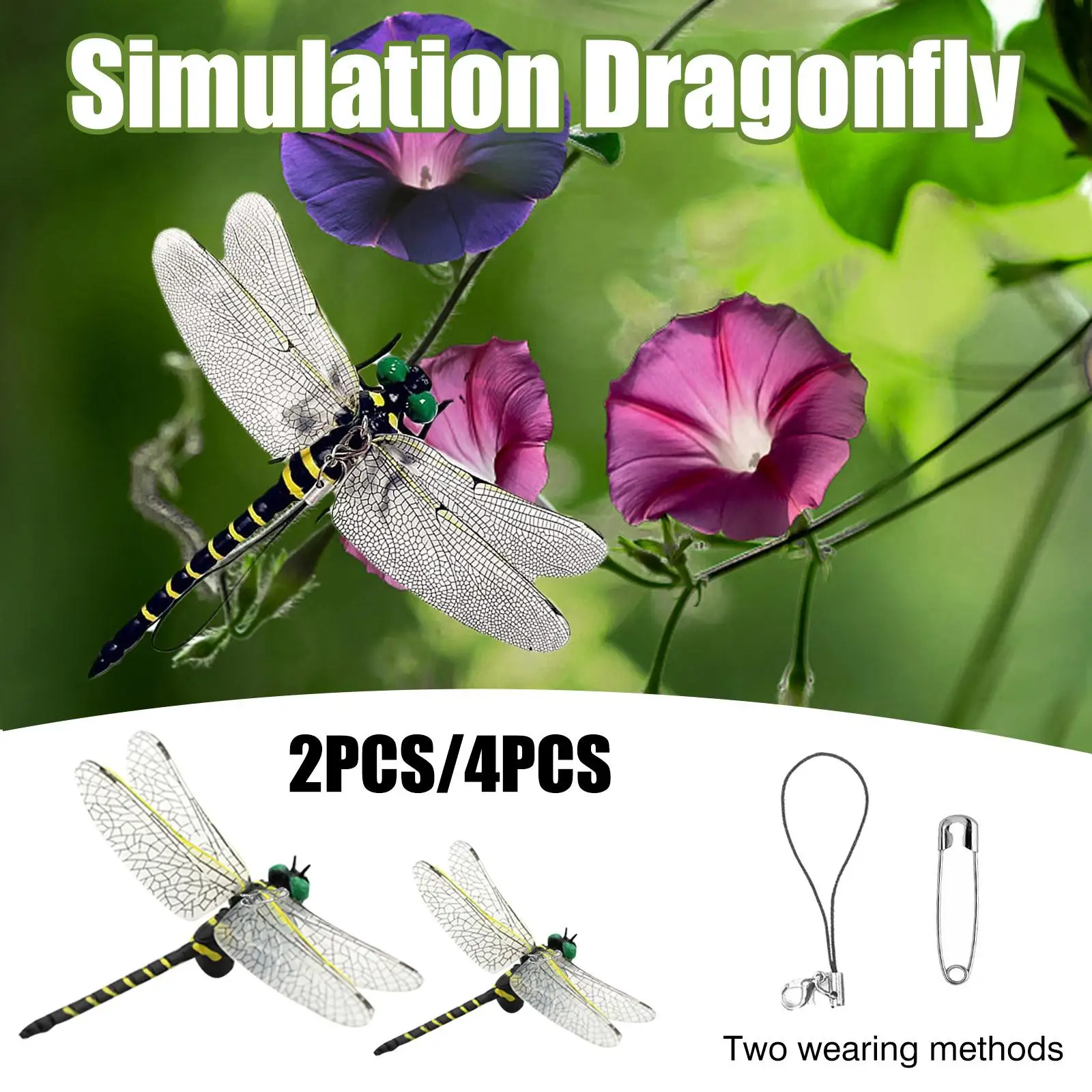 Anotogaster Sieboldii Dragonfly Insect Mosquito Repellent Outdoor Hanging Figure Model Oniyanma Fishing Camping with Safe Pin