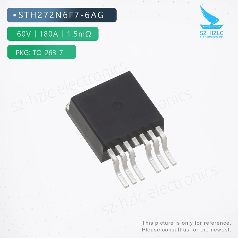 STH272N6F7-6AG MOSFET N-CH 60V 180A H2PAK-6