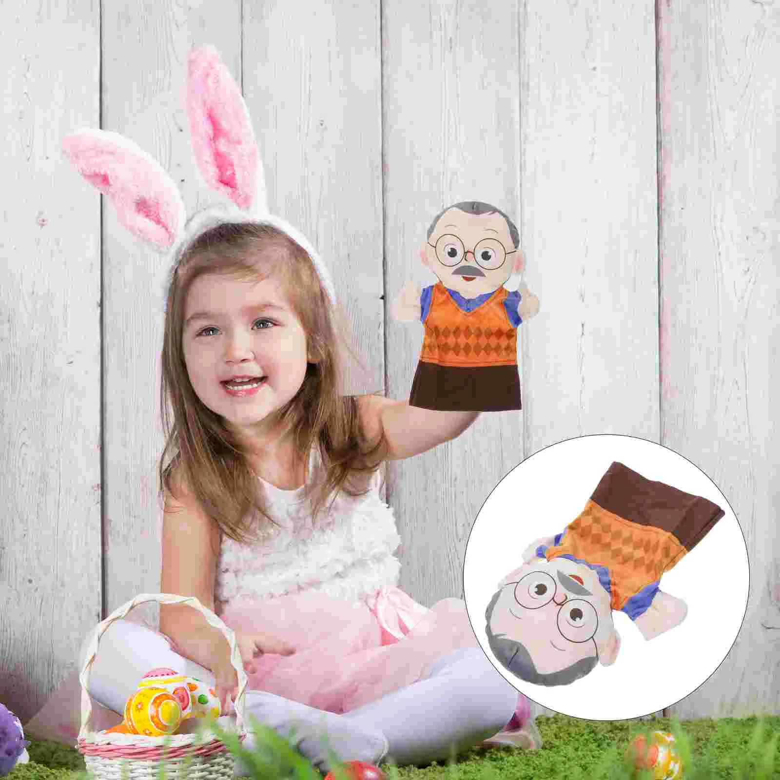 

Toy Hand Puppet Story Telling Figure Kids Puppets Realistic Lifelike Children Parent-child