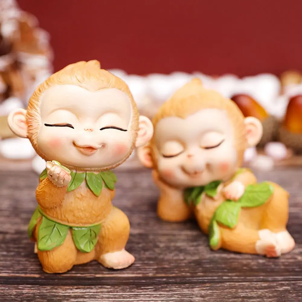 Искусственная смола скульптура украшение фигурка Wukong интерьер автомобиля