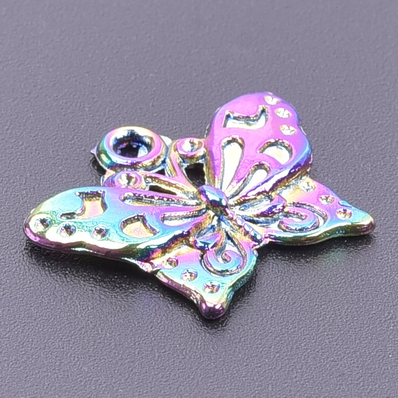 25 шт./лот красота радужного цвета бабочка животное насекомое муха цветок поле