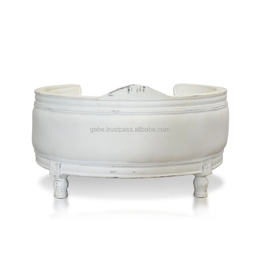 Диван или кровать для домашних животных Ariny из красного дерева белого цвета