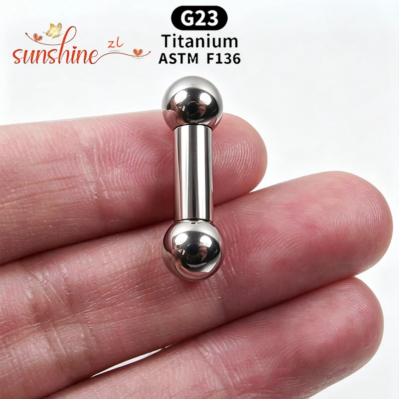 Фото Имплантационный титан ASTM F136, прямые штанги с внутренней резьбой, пирсинг для языка, серег, украшения для пирсинга, 1 шт./лот, анодированные №5