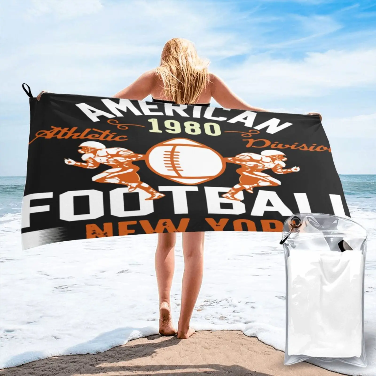 

Американский футбол, Йорк, пляжное полотенце, пляжная одежда для ванной и сауны, Большое пляжное полотенце, махровое полотенце для дома, пол...