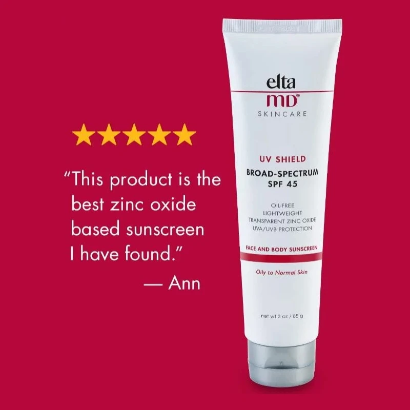 

Elta MD UV Daily Facial Sunscreen with Hyaluronic Acid Broad Spectrum SPF 40 Non-greasy UVA/UVB Sun Protection Skincare
