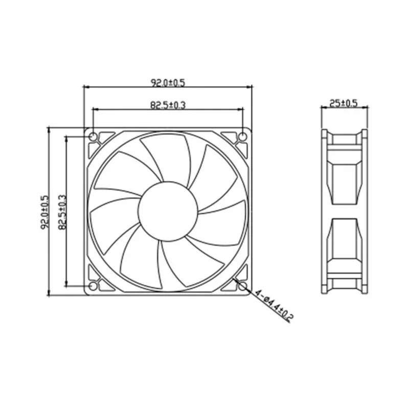 Фото Новый вентилятор-кулер для YAHENG YD9025MS DC 12 В 2,8 Вт 9 см 90x90x25 мм 2-контактный автомобильный холодильник выхлопной радиатор №4