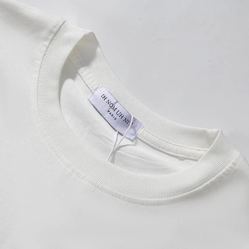 Высокое качество 1:1 Стильная футболка IH NOM UH NIT с круглым вырезом и коротким