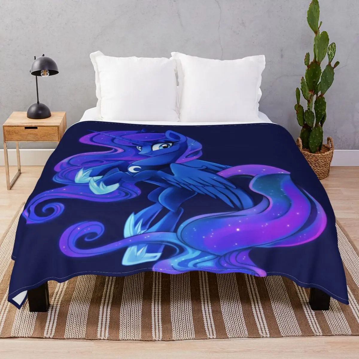 Princess Luna Blankets Fleece Decoration Comfortable Throw Blanket for Bedding Home Couch Travel Cinema