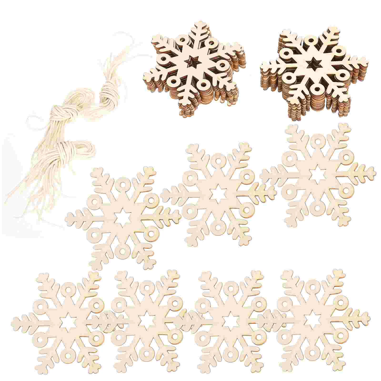 

30pcs Hollow Snowflakes Ornaments Christmas Party Hanging Decorations