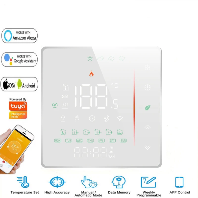 

Термостат BHT006 с Wi-Fi, 95-240 В, с сенсорным экраном